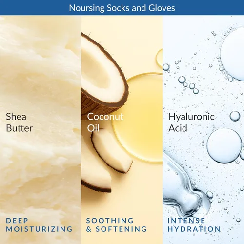 Miniatura 5 de Epielle Mascarilla reparadora intensiva para pies, 6 pares, suaviza con aceite de coco y extracto de leche, calcetines hidratantes profundos
