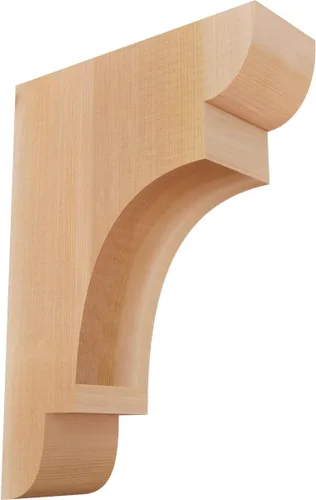 Miniatura 81 de Ekena Millwork COR04X12X12NEB00RWR 4 pulgadas de ancho x 12 pulgadas de profundidad x 12 pulgadas de alto New Brighton Rough Sawn Corbel, cedro rojo