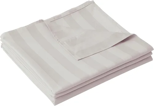 Miniatura 9 de Sábana plana de algodón tamaño Full solamente, 600 hilos 100% algodón egipcio sábana superior 1 pieza, sábanas planas frescas y transpirables Gris