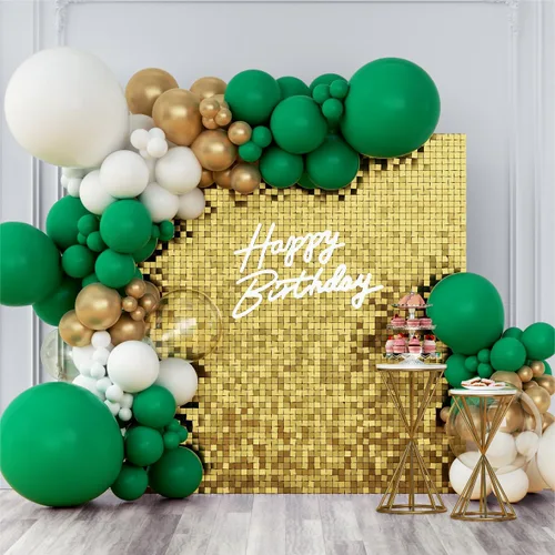 Miniatura 26 de Telón de fondo de pared brillante con lentejuelas cuadradas, color azul bebé, decoración para bodas, aniversarios, cumpleaños, fiestas, 12 paneles