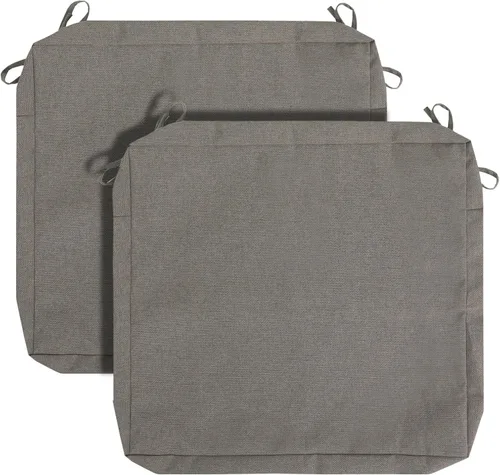 Miniatura 35 de FUNHOME Fundas de Cojín para Sillas de Exterior, Paquete de 2, ¡Sin Relleno! Fundas de Cojín de Repuesto para Patio 20" x 18" x 4", Resistentes al