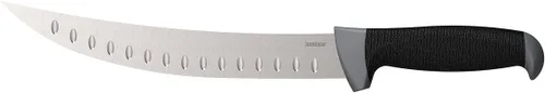 Miniatura 2 de Kershaw Cuchillo de filete curvo de 9 pulgadas, negro, hoja fija de acero inoxidable de 9 pulgadas, punta de hoja de punto de arrastre, incluye