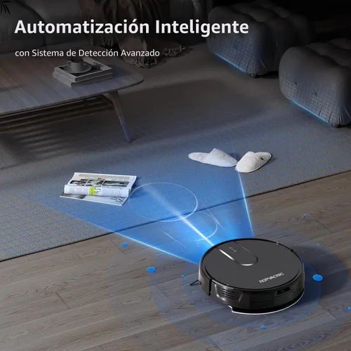 Miniatura 2 de ROPVACNIC Robot aspirador robot aspirador y trapeador combinado con succión de 5200 Pa, ajustes de limpieza personalizados, aspiradora robótica