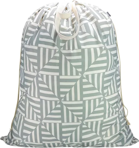 Miniatura 9 de Bolsa de Lona para Ropa Sucia de 33" x 35", Bolsa de Lavandería de Algodón Grueso con Asas y Cordón, Extra Grande de Servicio Pesado Lavable, Forro