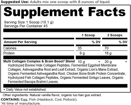 Miniatura 2 de Ancient Nutrition - Polvo de Proteína de Colágeno, Proteína Multicolágeno, Péptidos de Colágeno Hidrolizados para la Piel y las Uñas, Suplemento