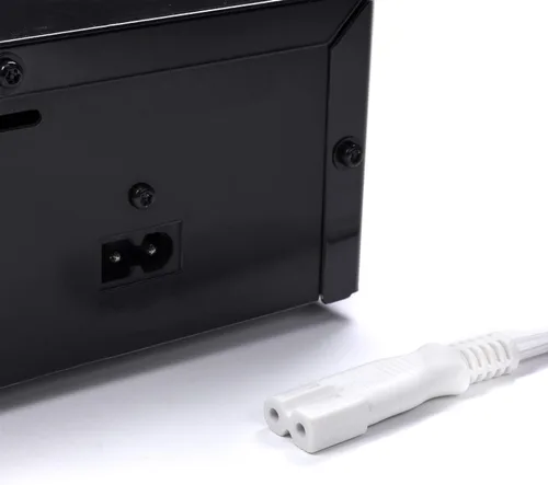Miniatura 6 de THE CIMPLE CO Cable de alimentación polarizado blanco de 2 clavijas de 3 pies – Cable de alimentación de CA con enchufe cuadrado/redondo