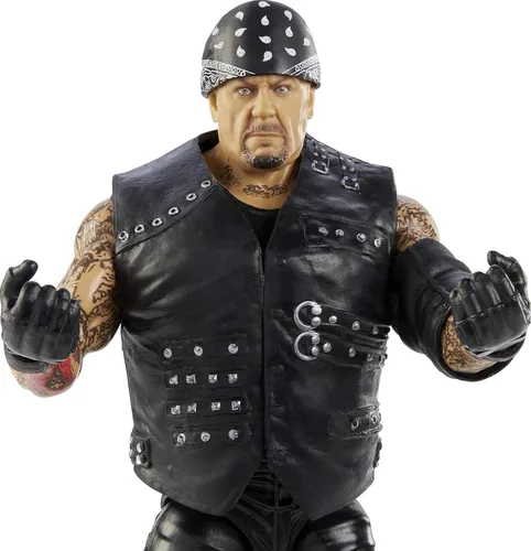 Miniatura 3 de WWE MATTEL Undertaker Elite Collection Figura de acción, 6 pulgadas/6.0 in, regalo coleccionable para fanáticos de WWE MATTEL a partir de 8 años