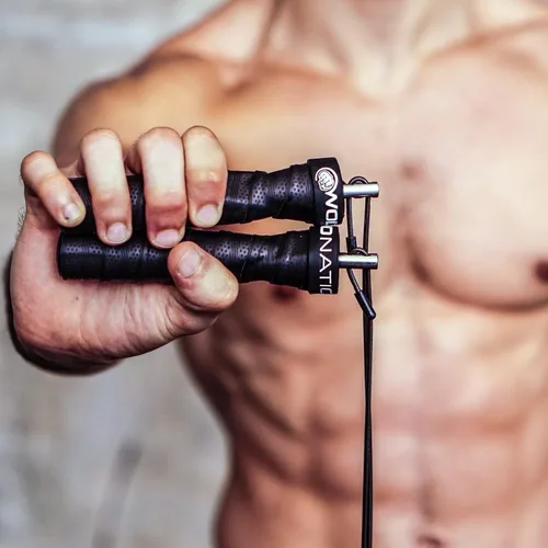 Miniatura 4 de WOD Nation Cuerda de saltar Attack Speed: Cuerdas ajustables para saltar: Sistema único de entrenamiento con dos cables: Una gruesa y una ligera
