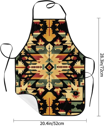 Miniatura 4 de symmetry Printed kitchen apron for housework supermarket hotel barbecue apron 28.3 * 20.4 inches