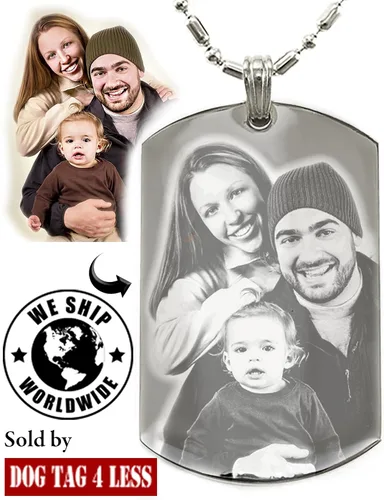 Miniatura 9 de Chapitas personalizadas con fototexto grabado Personalice la chapita con su imagen texto Grabado gratuito Regalo ideal para San Valentín día