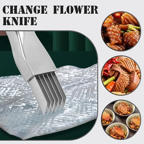 Miniatura 6 de Shred Silk The Knife, Cortador de Cebolla Verde Actualización 2025 de Acero Inoxidable Herramienta de Cocina para Cortar Verduras Cebolla Ajo