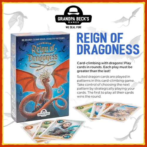 Miniatura 3 de Juego de cartas Reign of Dragoness de Grandpa Beck's Games Un juego estratégico de eliminación de mano de los creadores de Cover Your Assets