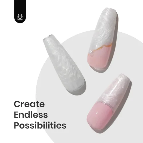Miniatura 128 de Beetles - Esmalte de uñas de gel rosa claro, 0.5 fl oz, color rosa bebé, esmalte de gel que se absorbe con luz UV LED, arte de uñas de verano, salón