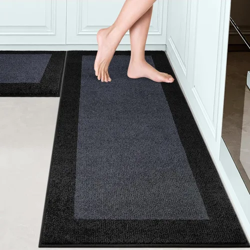 Miniatura 57 de Indoor Door Mat 20" x 32", Washable Kitchen Rug, Non Slip Entryway Rug for Floor, Absorbent Entrance Throw Rug for Laundry, Bathroom, Door