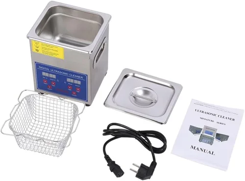 Miniatura 3 de CGOLDENWALL 60 W 1.3L Digital de grado comercial de acero inoxidable calefacción ultrasónico limpiador de gafas joyería limpiador 110 V/220 V