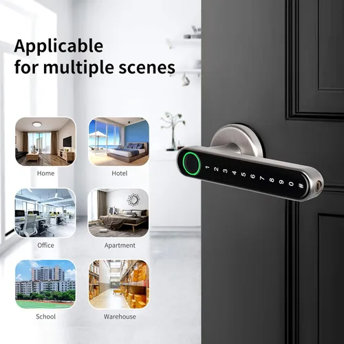 Miniatura 7 de 【Actualización】Cerradura inteligente CATCHFACE, cerradura de puerta con huella dactilar TTLock, pomos de puerta inteligentes, manijas de puerta