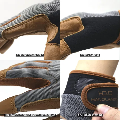 Miniatura 4 de HANDLANDY HLDD Work Gloves Women, Safety Work Gloves Touchscreen Working Glove for Mechanic, Gardening, Construction, DIY