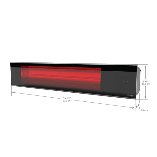 Miniatura 6 de Dimplex - Calentador de patio infrarrojo, resistente a la intemperie, negro, 1800 W - Calentador radiante premium para interiores y exteriores