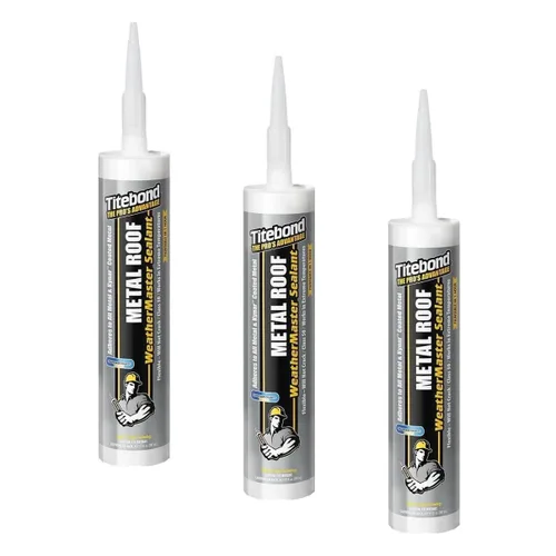 Miniatura 13 de Titebond WeatherMaster Sellador de techo de metal, gris – Calafateo de polímero de primera calidad para aluminio, cobre, acero galvanizado y metales