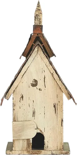 Miniatura 3 de Glitzhome - Casas para pájaros para exteriores, casas para colibríes para exteriores, caja de anidación para pájaros de 11.5" de alto, hecha a mano