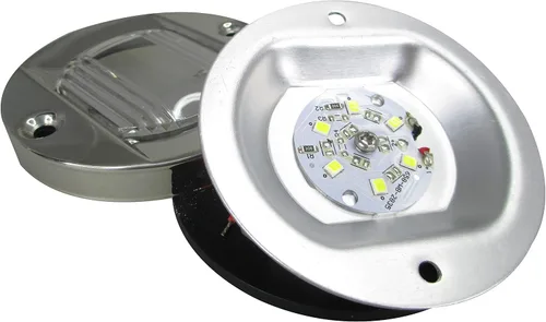 Miniatura 3 de Pactrade Marine Barco 3 pulgadas redondo popa interior luz LED popa ancla luz de acero inoxidable a prueba de salpicaduras montaje empotrado