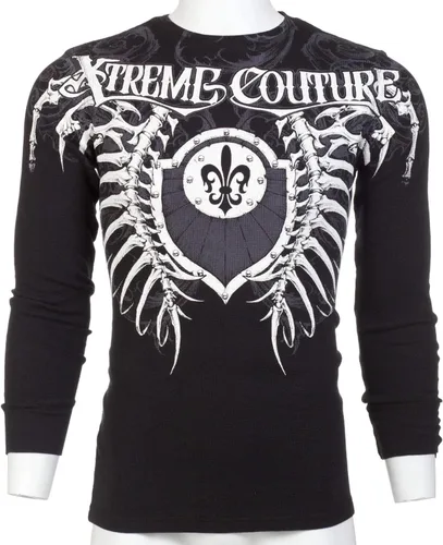 Miniatura 4 de Xtreme Couture by Affliction Camisa térmica de manga larga para hombre VERTEBRAE