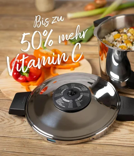 Miniatura 4 de Kuhn Rikon Duromatic Classic NEO - Olla a presión de mango largo de 5 L, hecha en Suiza, ultrarrápida y eficiente energéticamente, base súper