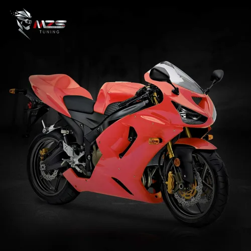 Miniatura 2 de MZS Espejos de motocicleta de carreras, carenado, accesorios para retrovisores laterales, color negro, compatible con ZX6R 636 ZX-6R ZX6RR 2005-2008