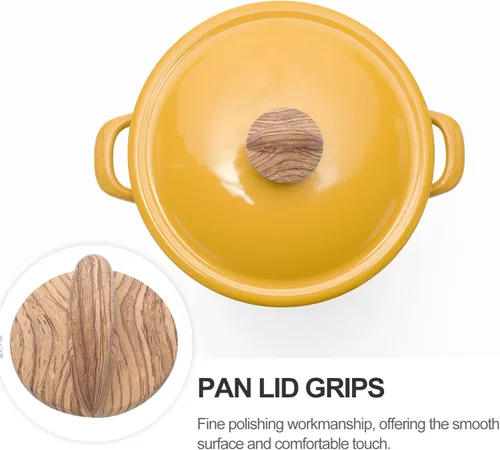 Miniatura 4 de DOITOOL Pomo de repuesto para tapa de olla, paquete de 2 pomos resistentes al calor para utensilios de cocina de vidrio y metal, accesorio universal