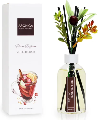 Miniatura 26 de Aronica Difusor de Aroma de Canela para Cocina, Decoraciones de Oficina, Aroma de Vainilla y Canela, Difusor de Varillas de Flores, Aroma en Canela