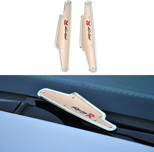 Miniatura 11 de JSCARLIFE 1 par de limpiaparabrisas de coche con soporte para parabrisas, limpiaparabrisas con alerón (Negro/2)