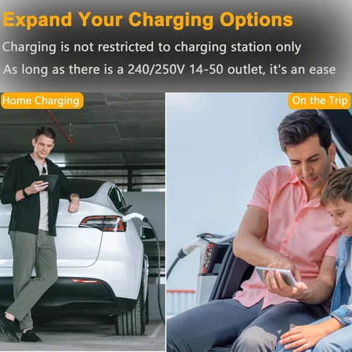 Miniatura 7 de Adaptador NEMA 14-50 compatible con cargador portátil Tesla Gen 2, conecta el cargador móvil Tesla a la toma NEMA 14-50 de 240 V a 32 amperios, 11.8