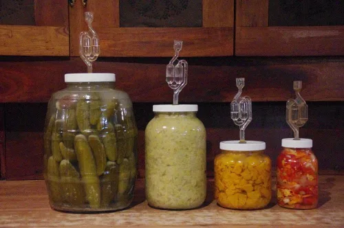 Miniatura 3 de The Picklemeister - Tarro de fermentación de vidrio (Picklemeister 1 galón)