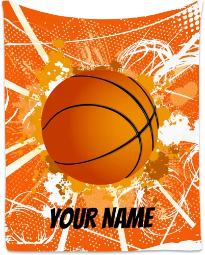 Miniatura 9 de Regalos de baloncesto para niños, manta de baloncesto para niñas y niños, mantas deportivas para jugadores, mantas de felpa para niños para sofá