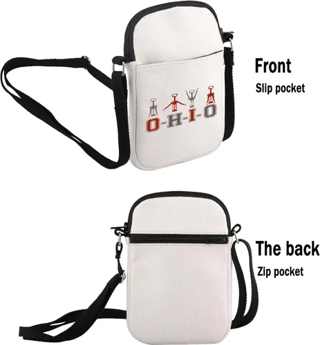 Miniatura 2 de G2TUP Divertido regalo para turistas de Ohio State Bolso cruzado Columbus Zoo Tarvel Bag Perfecto para los nativos de Ohio