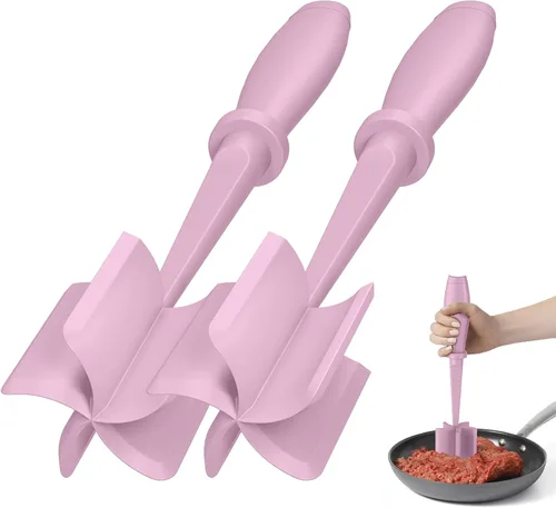 Miniatura 15 de 2 piezas de picadora de carne, molinillo de hamburguesa mejorado, picadora de carne premium resistente al calor para carne molida, herramienta