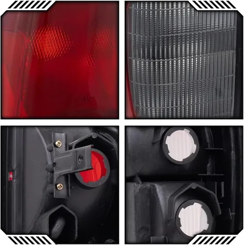Miniatura 9 de EPIC LIGHTING Luces traseras halógenas de repuesto, color rojo humo, compatible con NISSAN 00-04 FRONTIER (desde 10/1999) - Par
