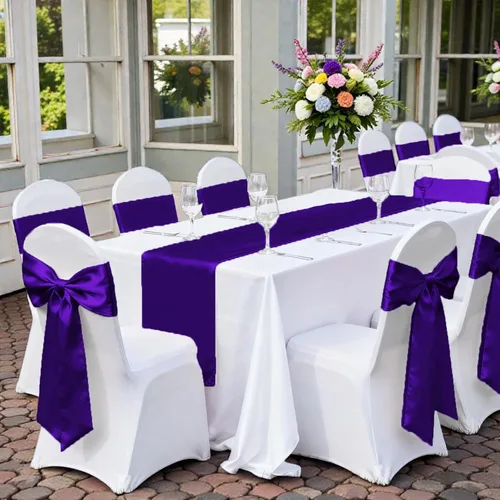 Miniatura 170 de mds - Lote de 10 lazos de satén para sillas de boda y eventos, para decoración de fiestas, 30 colores, Satin, 10 Verde oliva
