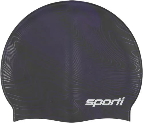 Miniatura 46 de Sporti Gorra de natación de silicona con diseño gráfico con altura de 7.6 pulgadas, apertura de 7.5 pulgadas, gorra de natación antideslizante