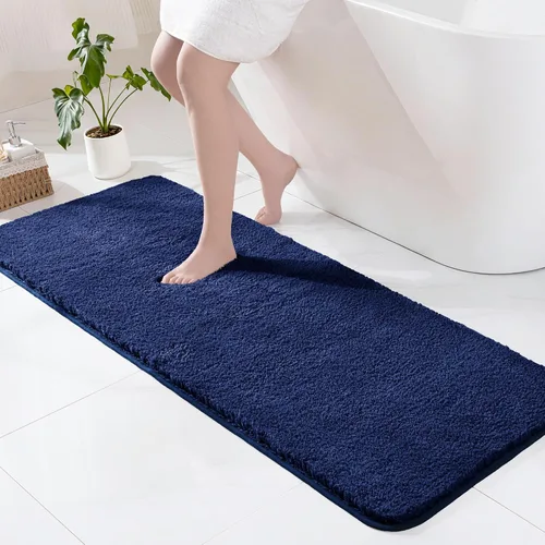 Miniatura 23 de Exclusivo Mezcla Tapetes de baño de 17 x 24 pulgadas, extra suaves, antideslizantes, absorbentes, de microfibra, lavables a máquina, de secado