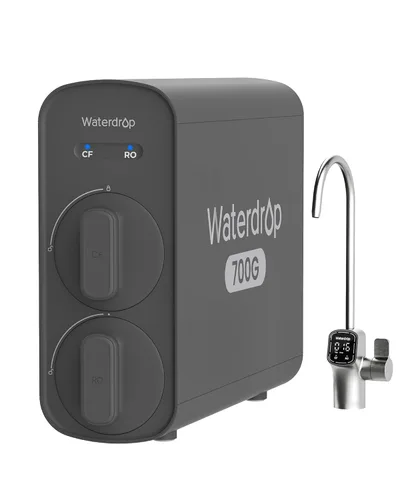 Waterdrop G5P700 - Filtro de agua por ósmosis inversa, Certificado NSF/ANSI 58 y 372, Sistema de ósmosis inversa de flujo rápido de 700 GPD, Sistema