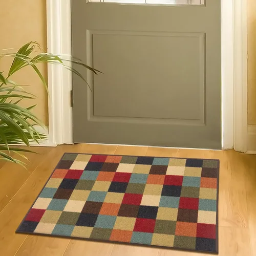 Miniatura 30 de Ottomanson Alfombra de pasillo de 20 x 53 pulgadas, antideslizante, fácil de limpiar, alfombra de lavandería, duradera y apta para mascotas
