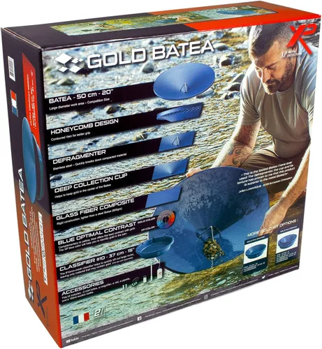 Miniatura 2 de XP METAL DETECTORS Kit de Batea de oro - Batea de plástico único con desfragmentador de materiales, ideal para prospección de oro