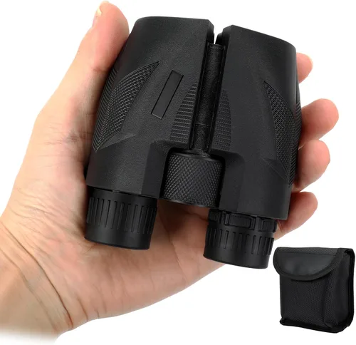 Prismáticos compactos de 10 x 25 para adultos y niños, binoculares pequeños para cruceros, observación de aves, viajes, teatro y conciertos