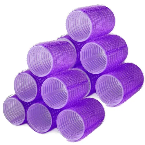 Miniatura 15 de Rodillos de pelo, paquete de 12 rulos de peluquería de salón de autoservicio, juegos de rizadores de pelo, peinado rizado para bricolaje, los Jumbo
