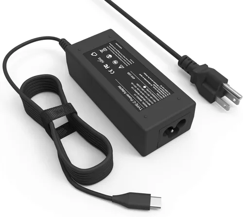 Cargador universal USB tipo C de 45 W compatible con HP ChromeBook x360 11A G8 EE/11MK G9 EE Lenovo Acer Chromebook 311 315 Asus Samsung Chromebook