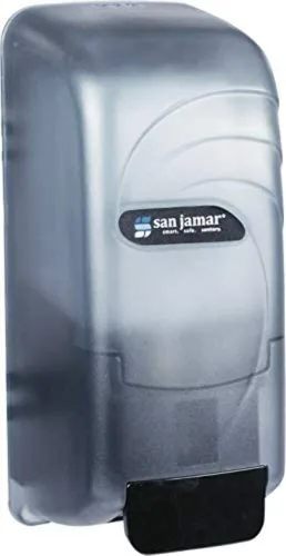 San Jamar S890TBL Oceans Dispensador de jabón, 4-1/2" de ancho, 10-1/2" de altura, 4-3/8" de profundidad, capacidad de 27.1 fl oz, color azul ártico