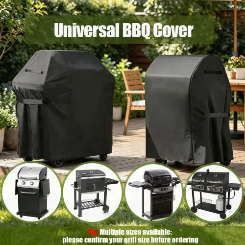 Miniatura 7 de Cubierta para parrilla, cubiertas impermeables Oxford resistentes de 32 pulgadas para exterior, cubierta de barbacoa a gas UV resistente al polvo