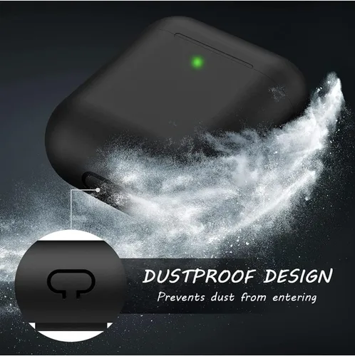 Miniatura 4 de Funda de silicona para Apple Airpods 1ª/2ª generación W llavero (verde)