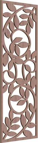 Miniatura 49 de 9 3/8"W x 24 3/8"H x 1/4"T Utica Decorativo Fretwork Madera Paneles de Pared, Abedul